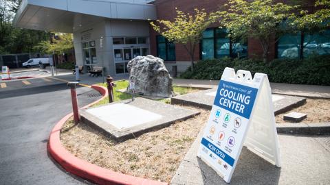 Cooling Center at East County Health Center during 2021 heat wave