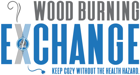 A logo for the wood stove exchange program