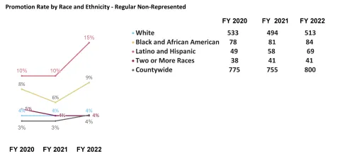 Promotion Rate by Race and Ethnicity - Regular Non-represented