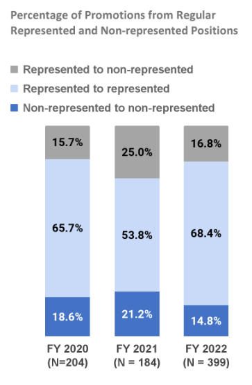 Types of promotion by fiscal year