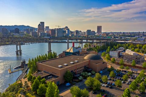 OMSI and Portland skyline