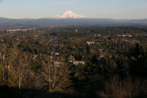 Mt Hood looking east.