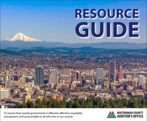 Auditor's Office Community Resource Guide Cover