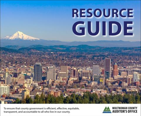 Auditor's Office Community Resource Guide Cover