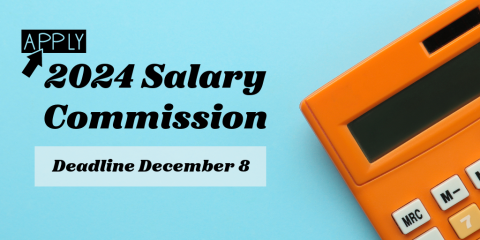 Multnomah County Salary Commission announcement with applicant deadline December 8, 2023