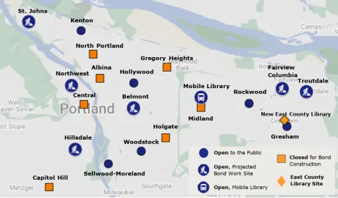 Map of Bond Construction Projects