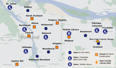 Map of Bond Construction Projects