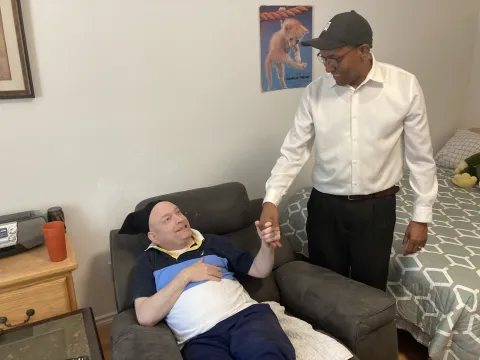 Adult Care Home Resident and Caregiver