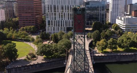 View of downtown from Hawthorne Bridge