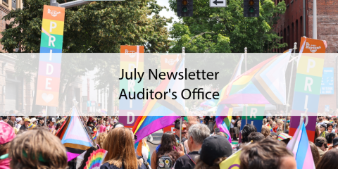 July Newsletter Header from Portland Pride Parade Festival 2024