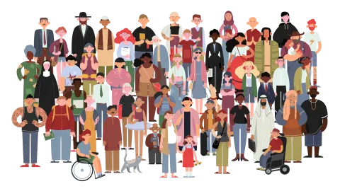 image of people of various ages, genders, races, and ability