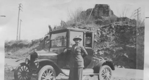 Multnomah County's first nurse with her county issued car
