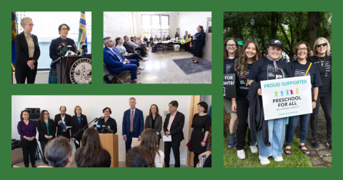 A collage that includes photos of JVP with regional leaders at various events.