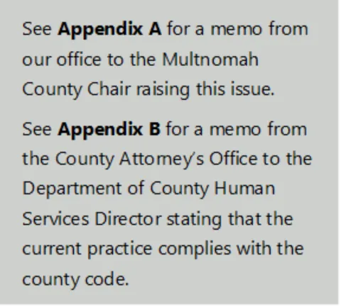 Text box stating that appendices A and B are attached to this report.