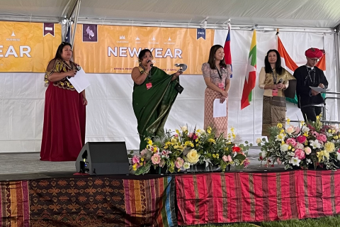 On April 26, Multnomah County's New Year's in the Park emcees celebrating the diversity of Southeast Asia, at Glenhaven Park, in Portland, Oregon.