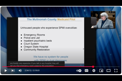 YouTube channel screenshot including Commissioner Moyer and a text slide image.