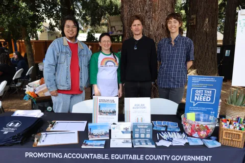 Multnomah County Auditor's Office staff at 5th annual Rosewood Saturday Celebration
