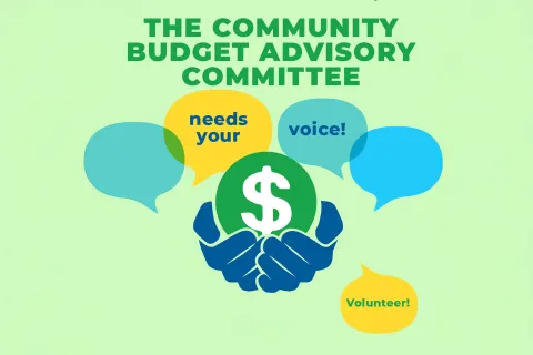 Message: The community budget advisory committee needs your voice