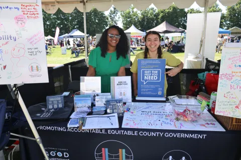 Multnomah County Auditor's Office at 2025 Good in the Hood Festival