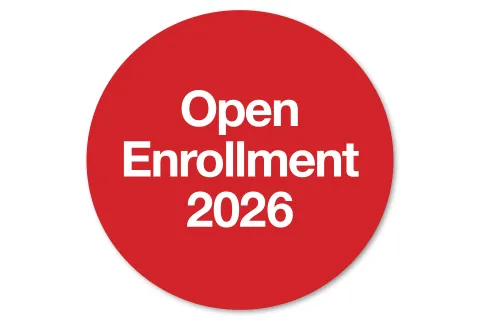 circle with text inside "Open Enrollment"