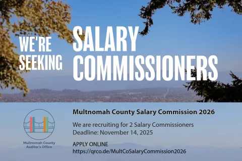 Multnomah County Salary Commissioner 2026