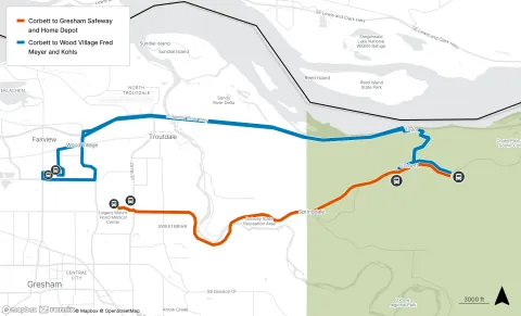 Map showing the east county map described in the text.