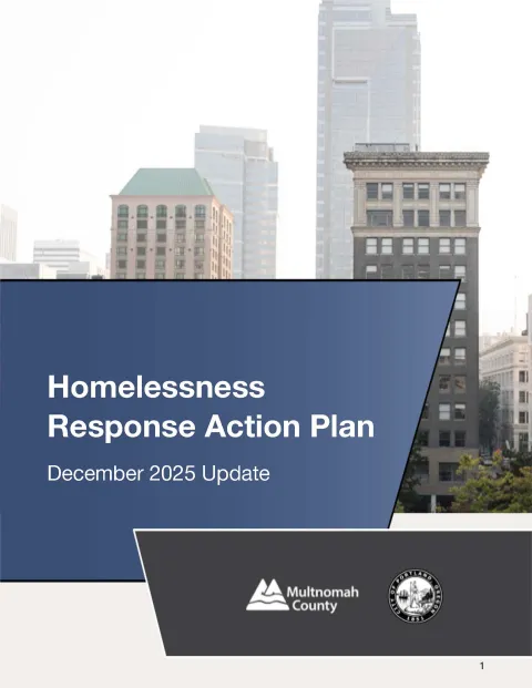 Homelessness Response System Updated 2025 Plan cover