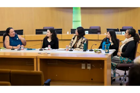 panel of speakers at the 2026 Multnomah County Women's History Month Celebration