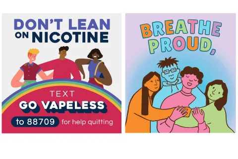 Tobacco prevention campaign posters