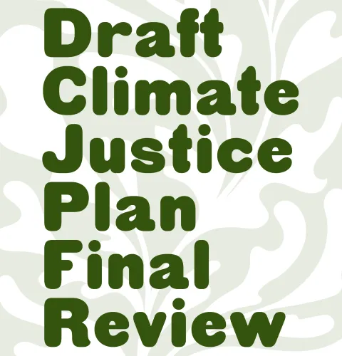 Draft Climate Justice Plan Final Review