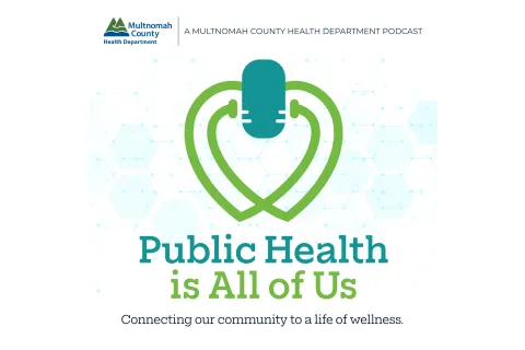 Logo for the public health podcast