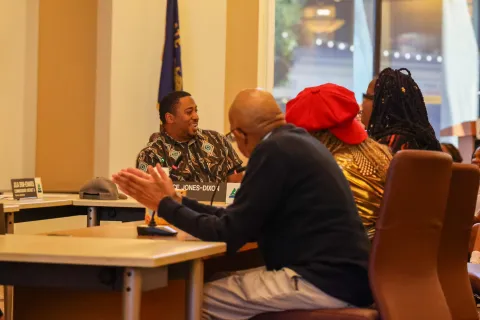 Commissioner Jones-Dixon and community leaders at the Juneteenth Proclamation Signing Ceremony.