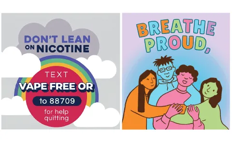 Youth anti-smoking and vaping posters